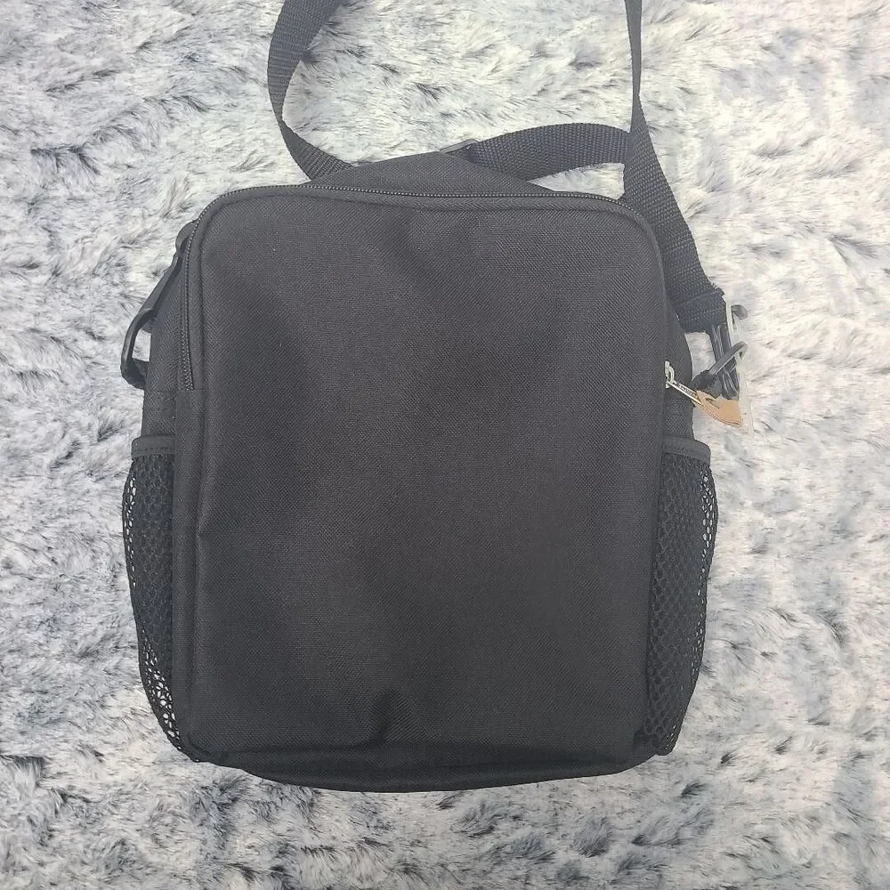 Vintage Eastport Outdoor Company Black Canvas and Tan Suede Backpack